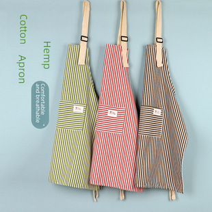 Foreign trade cross-border advertising apron for women's kitchen oil-proof household clothing can be wiped with hands and fashionable restaurant waist can be printed LOGO