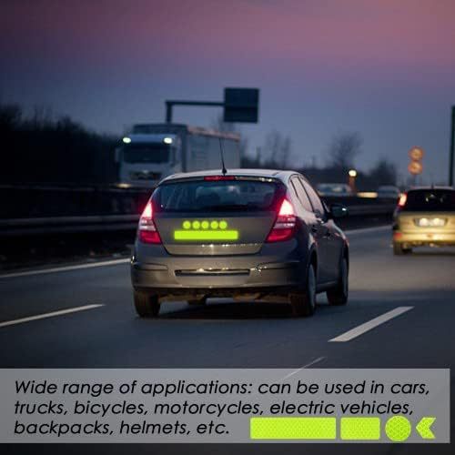 Bicycle Motorcycle Fluorescence Reflective Sticker Safety Label_voghion.com