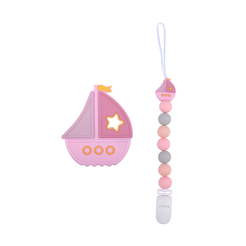 Bebé colorido de silicona vela juguete mordedor bebé Cadena de chupete de silicona AliExpress Venta caliente teether traje