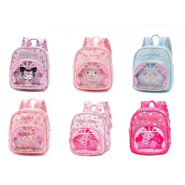Cute Cartoon Baby Mini Schoolbag Going Shopping Backpack Merlot Yugui Dog Kulomi Grasp Bag