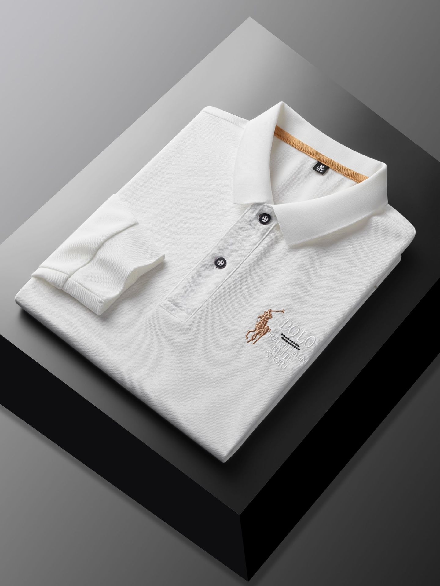 Mishima nuevo estilo Paul camiseta de manga larga para hombre polo solapa bordado jersey moda moda otoño top para hombre