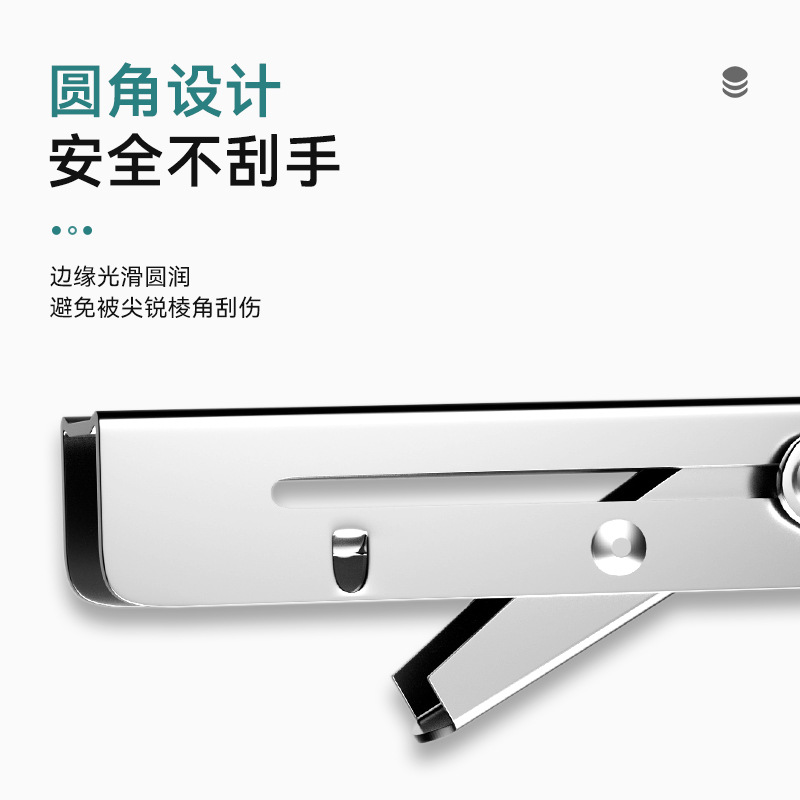 Soporte triangular de estante telescópico plegable Soporte triangular de pared grueso de acero inoxidable 304 de alta resistencia 90 grados