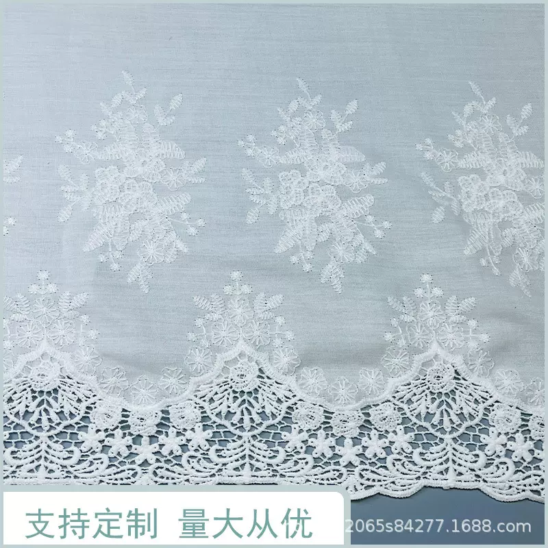 高品质热门欧式爆款镂空水溶棉布雕孔花边洛丽塔手工DIY服装辅料