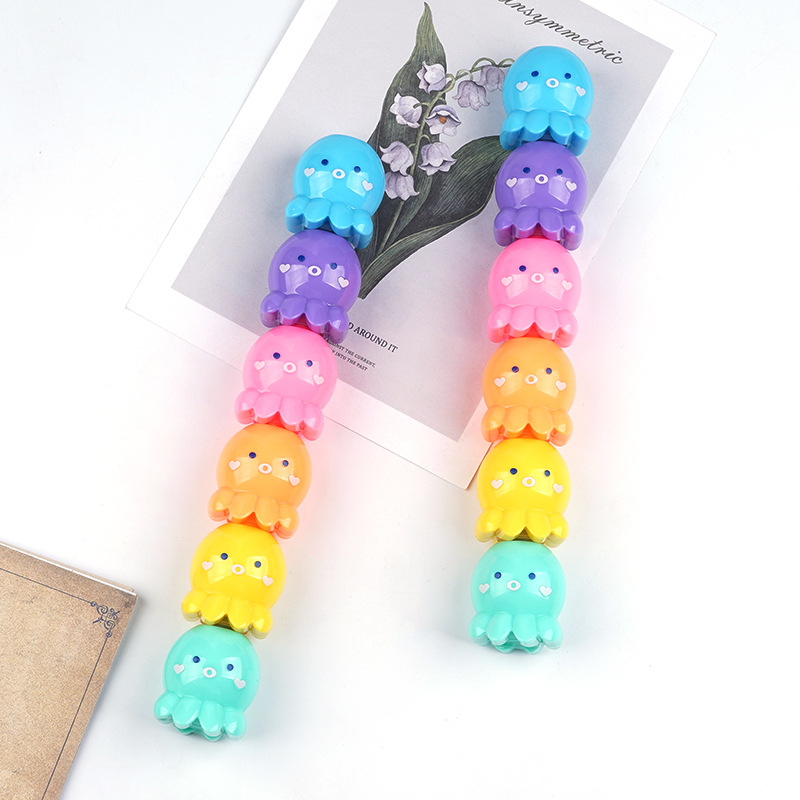 1 Piece Octopus Class Learning Plastic Cute Fluorescent Pen display picture 1
