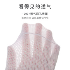 2024新款女童襪子春夏薄款棉襪兒童透氣網眼襪寶寶運動中筒襪批發