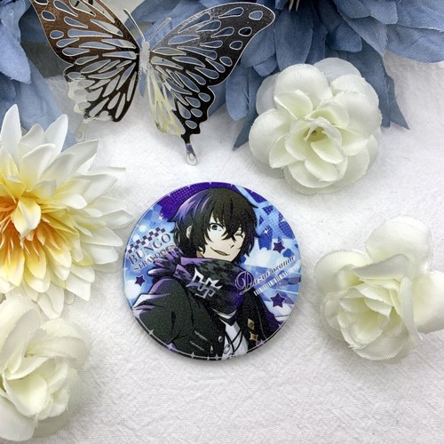 Bungou Stray Dogs Nakahara Chuuya Dazai Osamu Anime Bar Ji Xing Fantasy Frosted Fine Flash Tinplate Hiya Badge Taniko