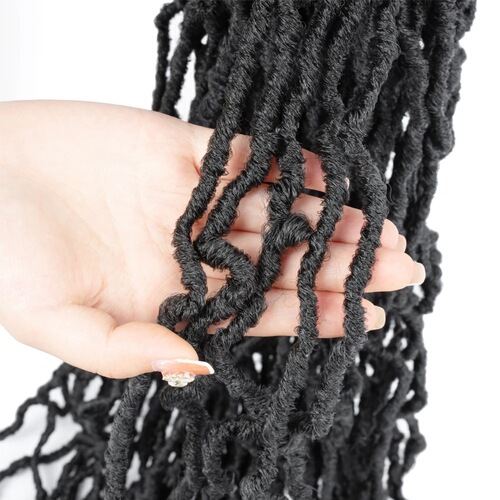Direct Supply NU Locs 14/18/24/30/36 inches 21 roots Synthetic False Hair Irregular Worm Curl