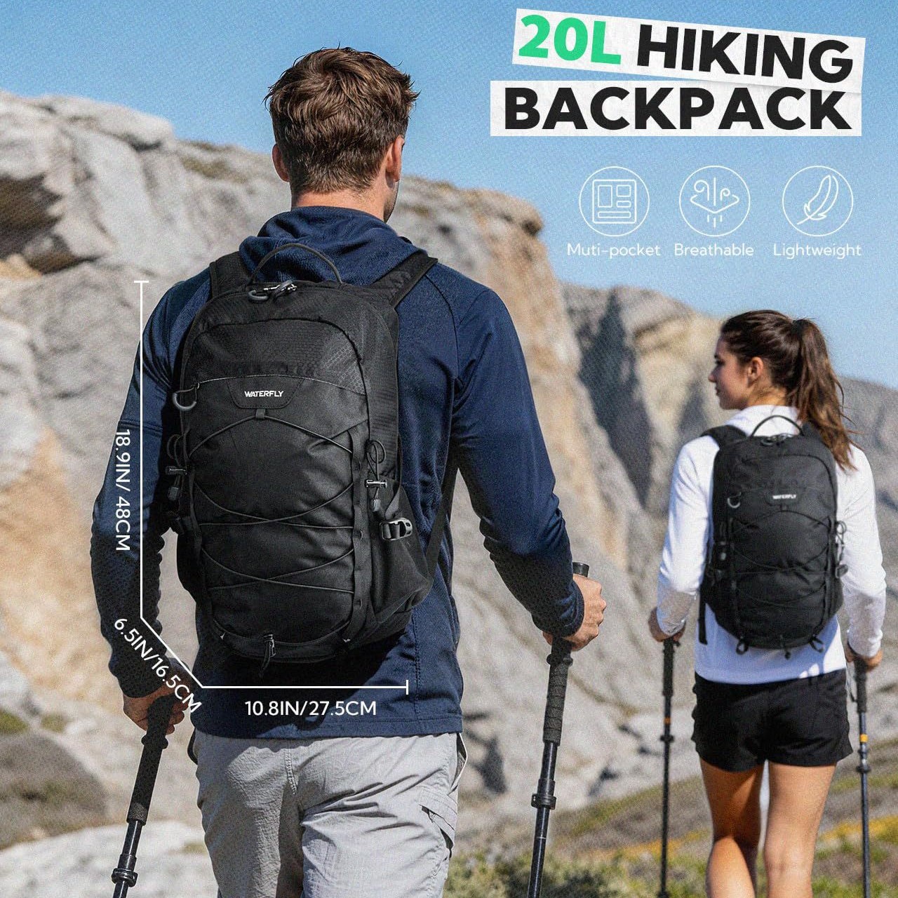 Cross-border outdoor leisure hiking sports backpack, fashionable and versatile, lightweight backpack, large-capacity student schoolbag, customizable