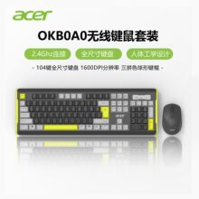 acer�곞 OKB0A0 2.4GHz�o���I�����b1600DPI�k��104�Iȫ�ߴ���ñ