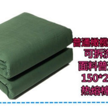 メーカー卸売綿キルト、綿キルト、アーミーグリーンキルト、労働保護キルト、ホットメルトキルト、寮用シングル綿キルトセット|undefined