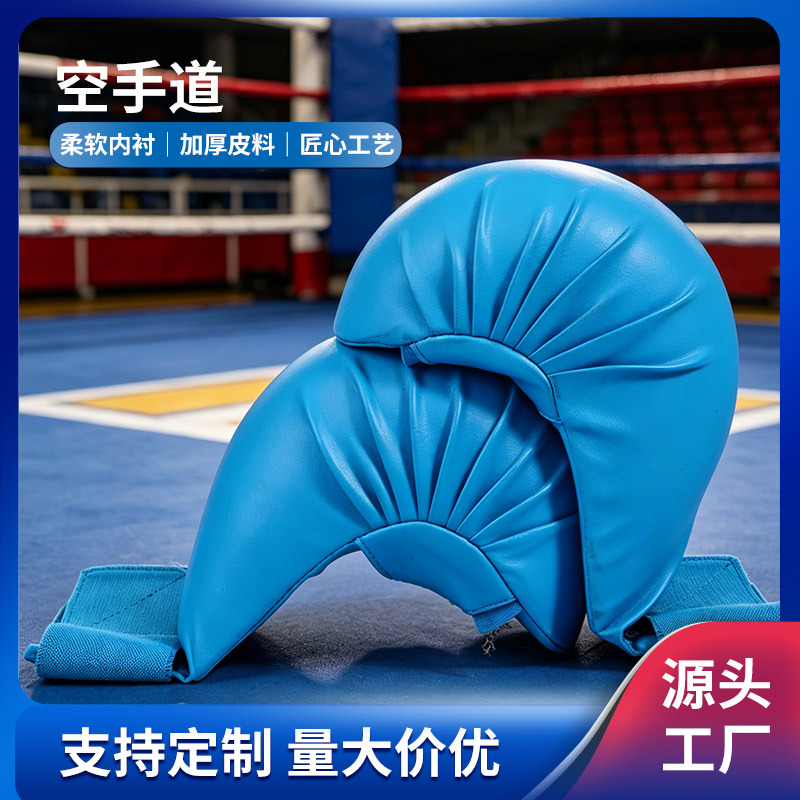Karate gloves, protective gear, thumb protection, thickened version, professional karate hand guards for adults and children, wholesale