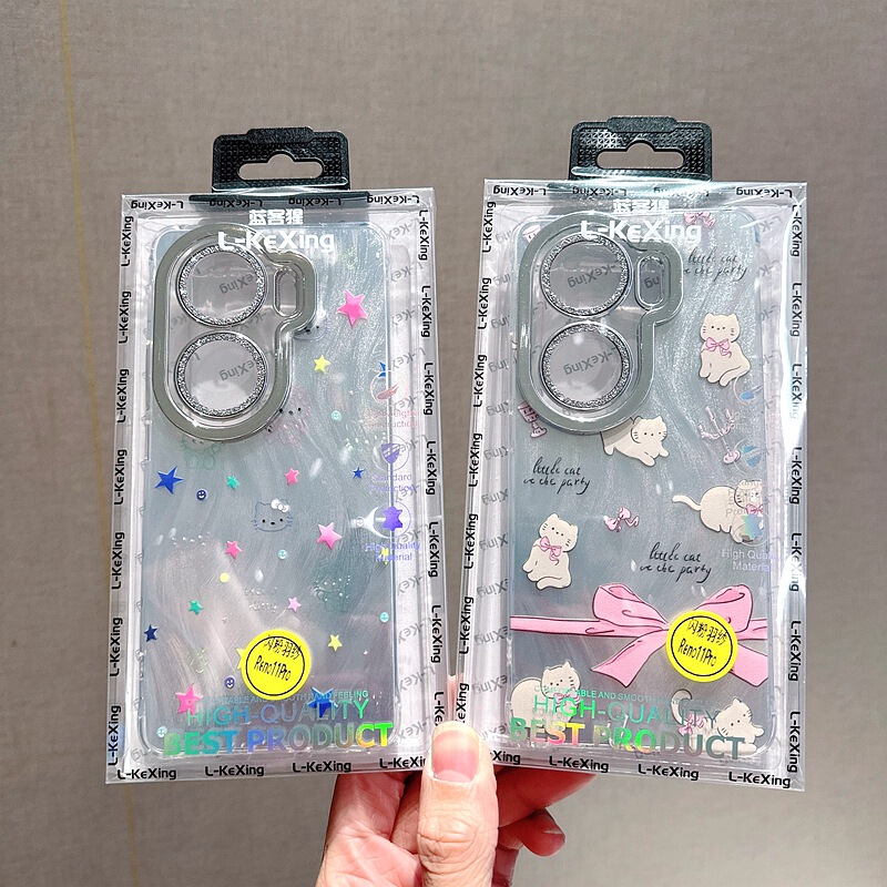 Feather Yarn Cartoon Design Suitable for Vivo S30 Phone Case Electroplated Lens X90 X300 Iq015 Glitter Protective Cover Feather Yarn Cartoon Design Suitable for Vivo S30 Phone Case Electroplated Lens X90 X300 Iq015 Glitter Protective Cover