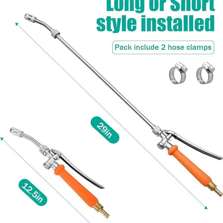 Садовый поливный стержень опрыскиватель водяной пистолет пенопласт медный распылитель может быть распылителем полива рассады для очистки водяной пистолет через границу