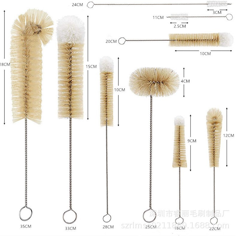 セットブラシ、豚毛ブラシ、ストローブラシ、ボトルブラシ、掃除用具ブラシ、ブラシメーカー供給、カスタムブラシ、ステンレス製家庭用ブラシ