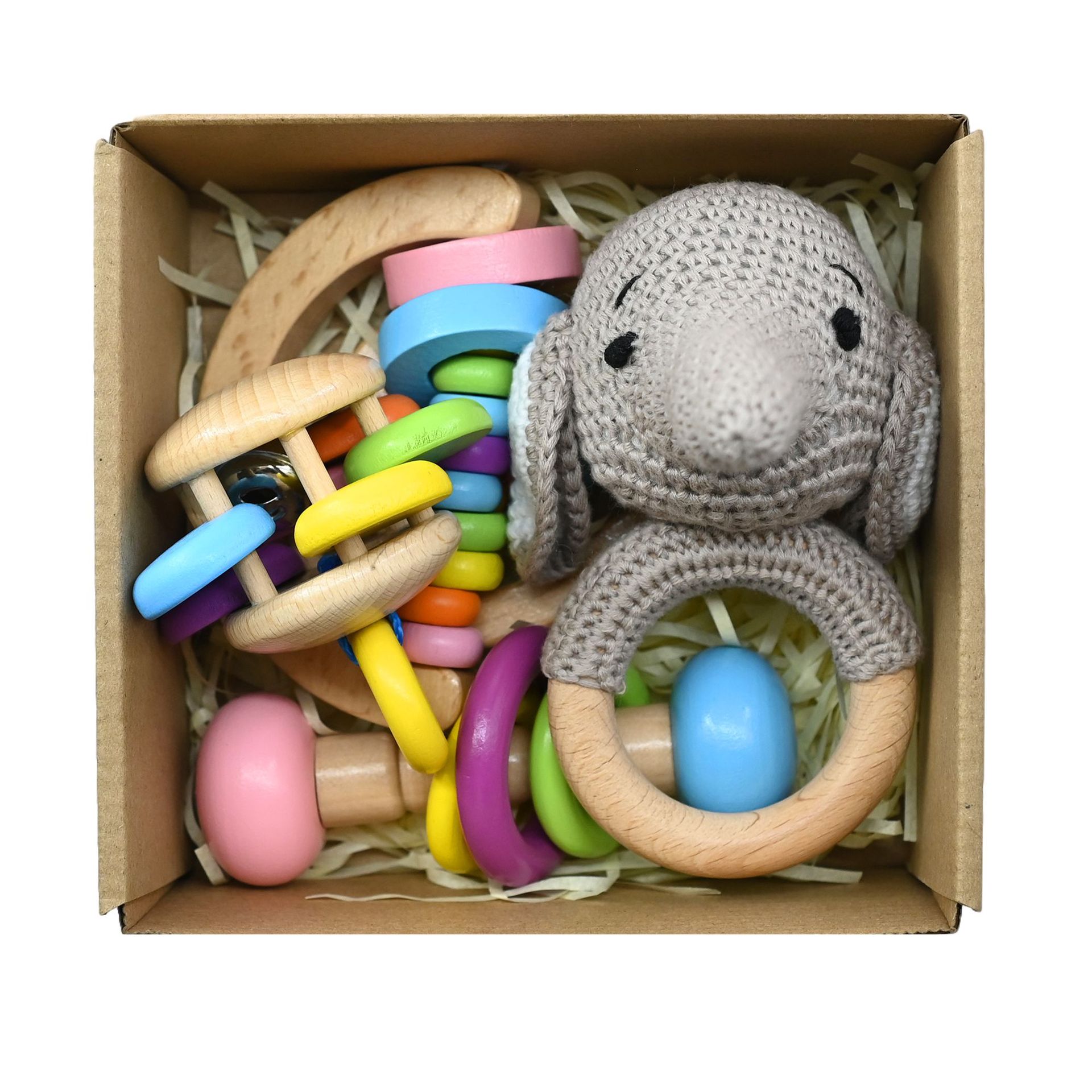 회색 코끼리 선물 상자