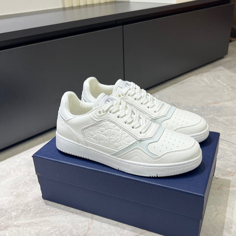 Guangzhou D-Letter Foreign Trade White Sneakers 2025 New Model Lace-Up Men's Shoes Versatile Casual Breathable Popular Sneakers