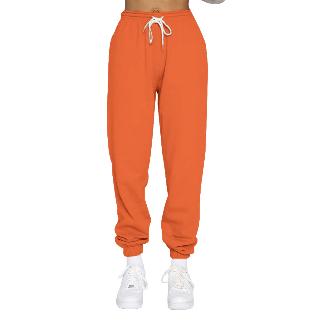 Women's Fashion Solid Color Cotton Polyester Zipper Patchwork Pants Sets display picture 3