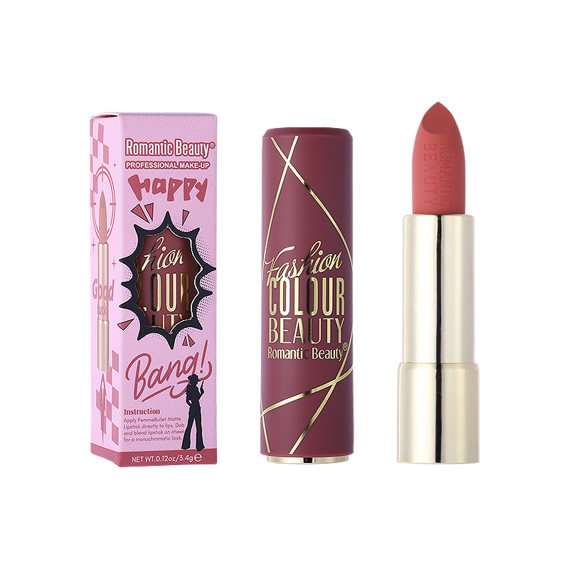 Fronteras de niebla lápiz labial fácil de colorear lápiz labial mate esmalte de terciopelo labial no es fácil de tachar lápiz labial mujer larga duración