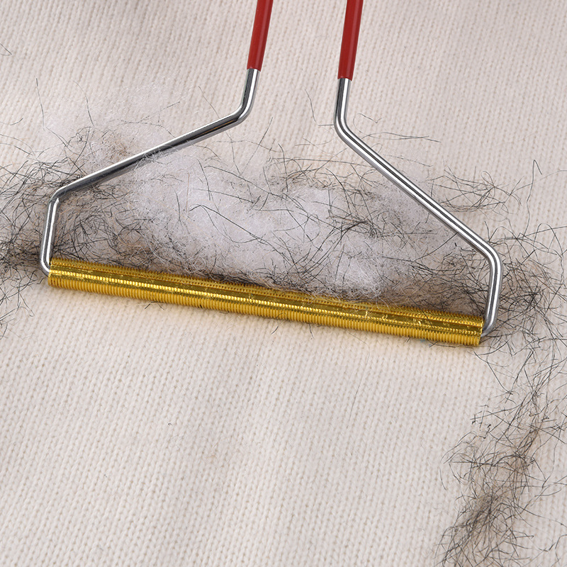 Dispositivo de depilación manual, barra de cobre, ropa para el hogar, abrigo, raspador de mascotas, suéter portátil rojo, bola de depilación al por mayor