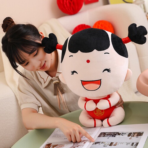 Wedding press doll joy doll wedding gift ins cute new pair wedding room doll bed