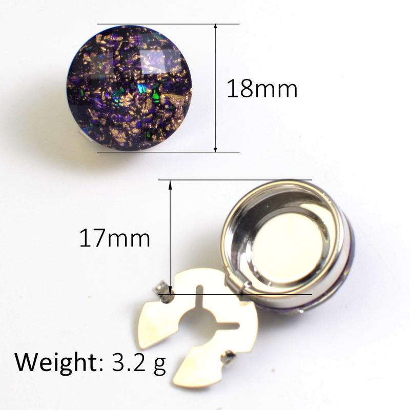 button cover 珍珠金箔彩珠衬衣袖扣纽扣盖花朵领扣钻饰扣纽扣套|undefined