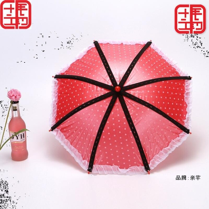 8 Bone Micro-business Push Mini Umbrella Sweep Code Long Handle Umbrella Headwear Umbrella Small Umbrella Stall Small Fresh Umbrella Push God Title