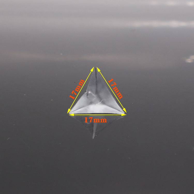 Triángulo de cristal transparente a prueba de polvo esquina armario grande a prueba de polvo esquina gabinete esquina cajón a prueba de polvo estera de la esquina a prueba de polvo envío gratis