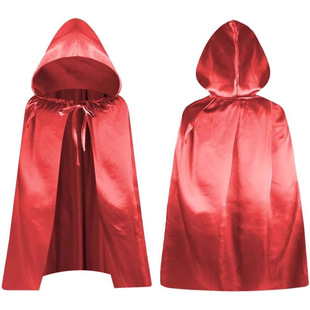 Halloween Kidsren's Cloak Family Dress up Costume Witch Performance Props Cloak Vampire Cloak Decorative Props