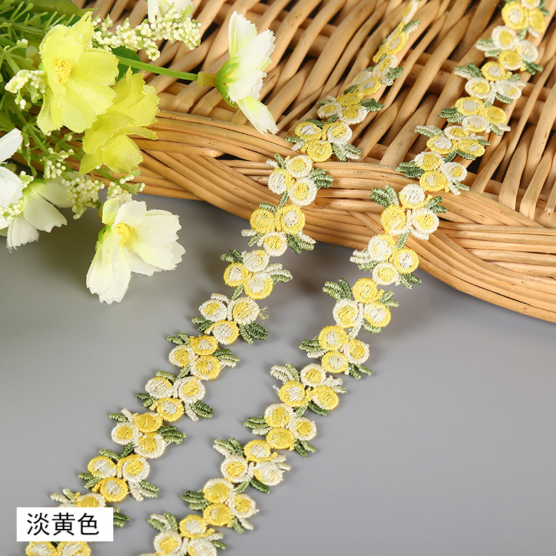 2CM丸さくらんぼ七色民族風水溶レースレース刺繍衣装アクセサリーネックレスブレスレットイヤリング