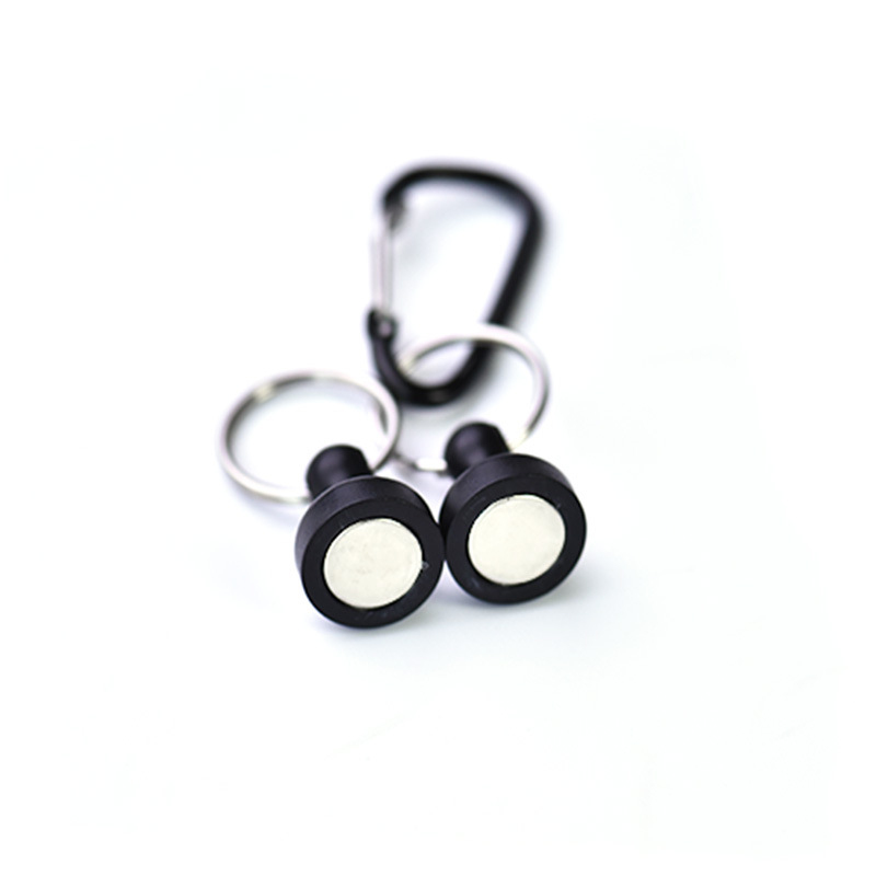 Nueva luya pesca hebilla colgante hebilla magnética al aire libre montañismo hebilla colgante rápida cuerda perdida inalámbrica fuerte hebilla telescópica magnética