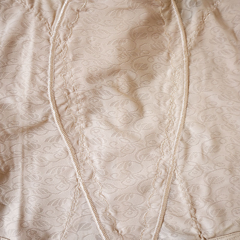 三角塑身连体衣排扣吊带薄款提花收腹塑身托胸提臀束腰