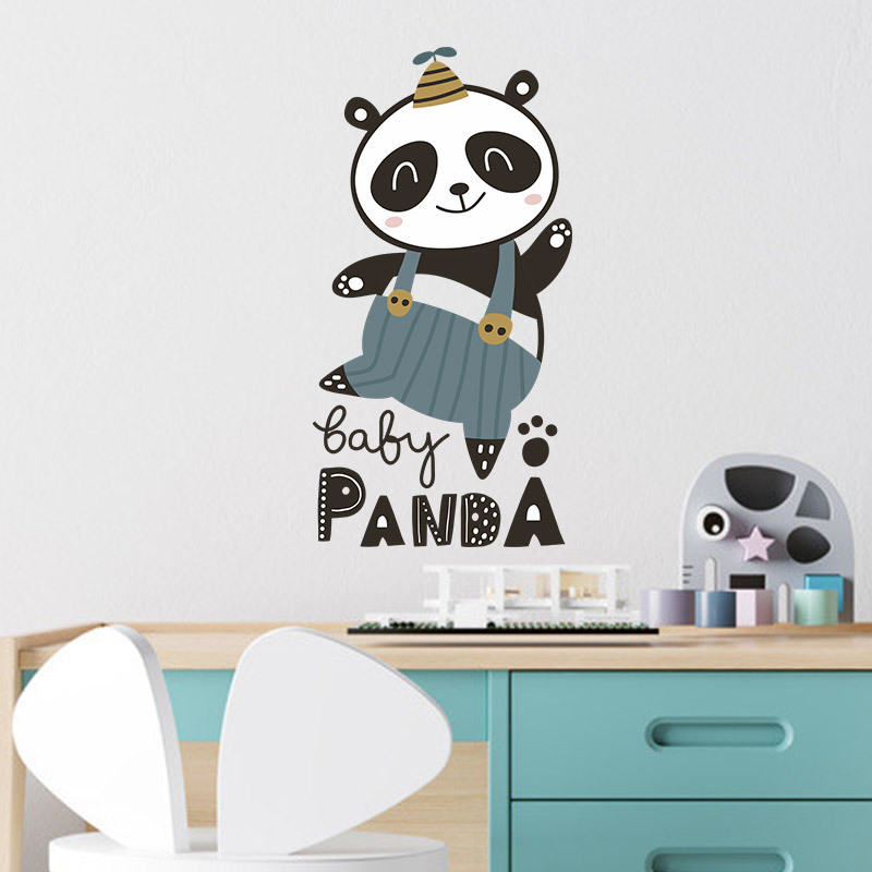 Sticker Mural Panda Dessin Animé display picture 3