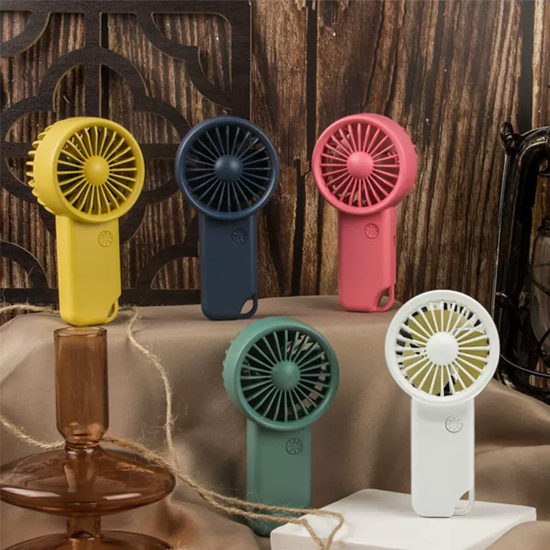 充电款便携式手持小风扇简约小型挂腰便携学生党上班族出门电风扇