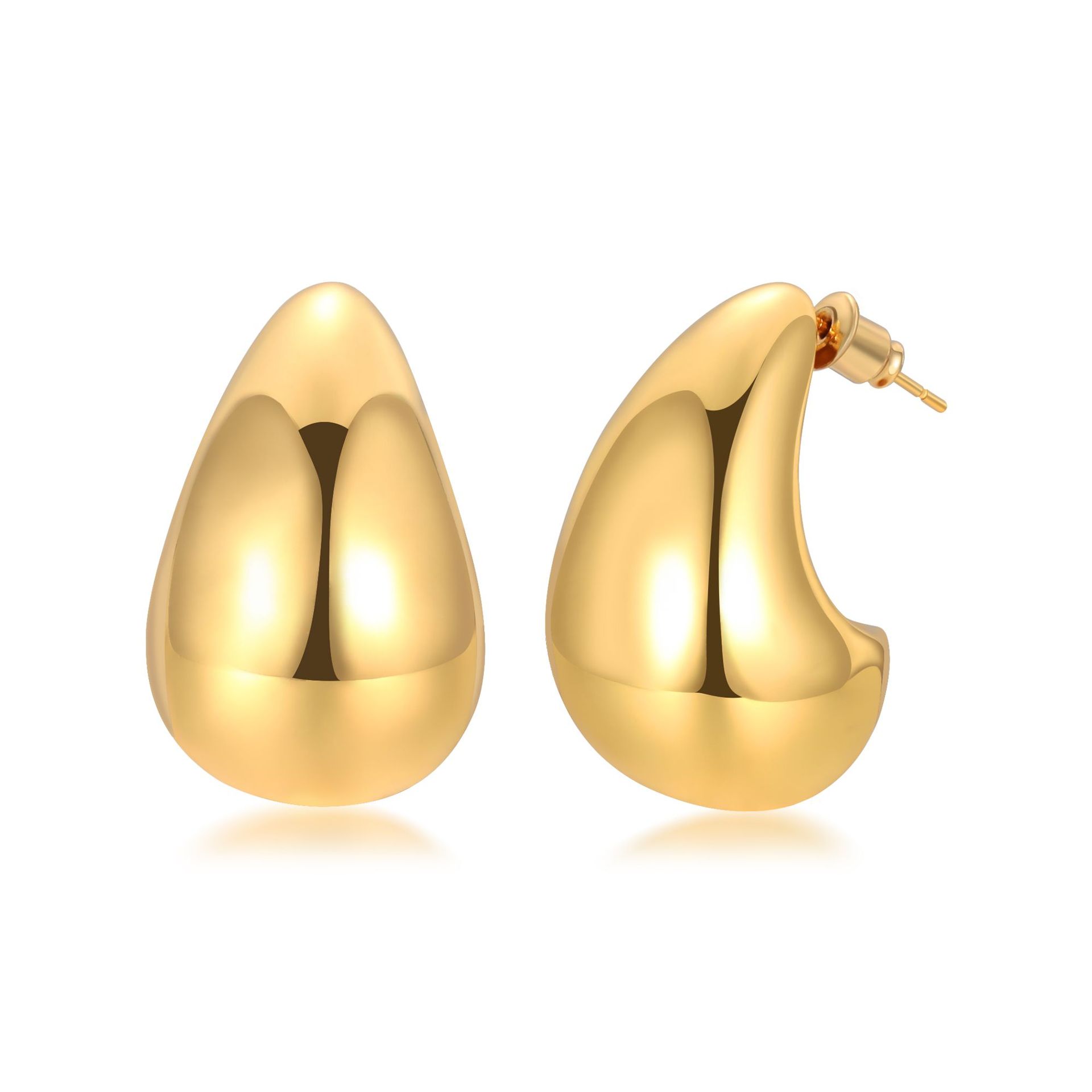 new-fashion-personalized-glossy-water-drop-stud-earrings-for-women-european-and-american-autumn-and-winter-internet-celebrity-style-niche-creative-design-ear-jewelry