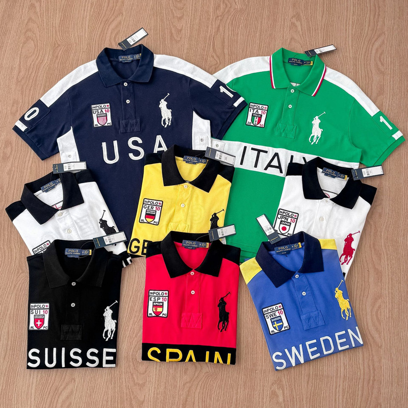 Cross-Border Popular Polo Short-Sleeve Men's Shirt with Embroidered Malaysian Letter Design, Casual Pure Cotton Top Polo Shirt Cross-Border Popular Polo Short-Sleeve Men's Shirt with Embroidered Malaysian Letter Design, Casual Pure Cotton Top Polo Shirt