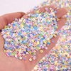 Shiny nail sequins PVC for manicure, crystal for contouring, 2mm, 3mm, 4mm