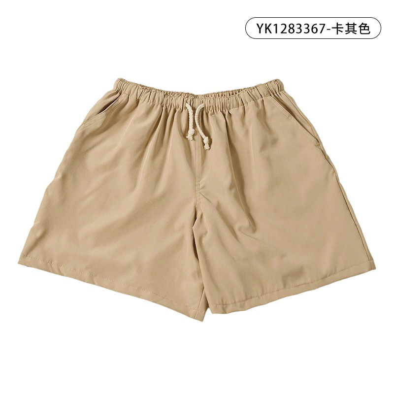 2025 nuevos pantalones de playa de verano para mujer sueltos y delgados, estilo deportivo casual, pantalones anchos de cintura alta con cordón al por mayor