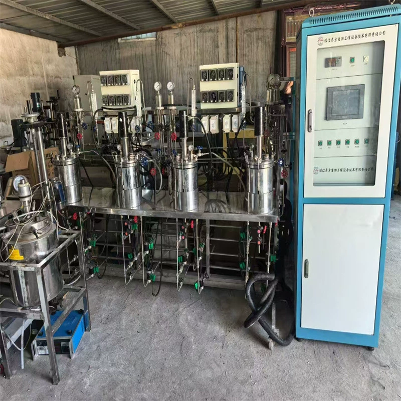 Использованный лабораторный ферментационный резервуар из нержавеющей стали для системы микробной культуры, ферментации органических жидких удобрений.