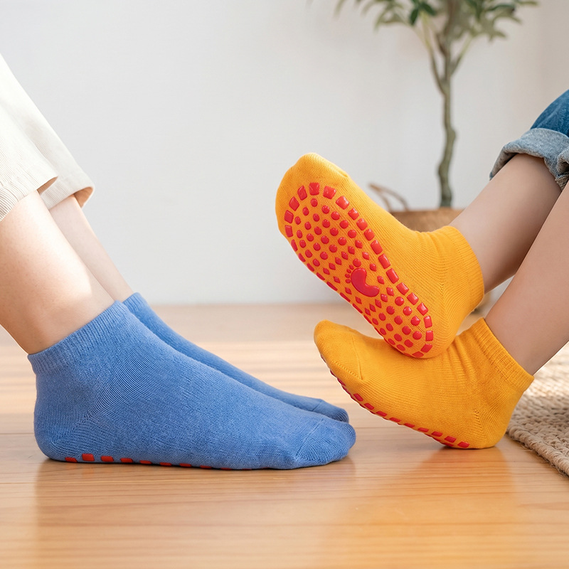 Calcetines Antideslizantes de Piso para Niños de Algodón, Transpirable, para Trampolín y Deportes