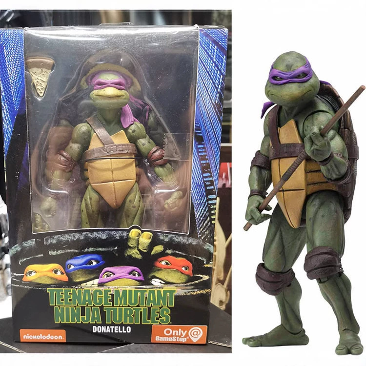 Фигурка NECA «Черепашки-ниндзя» 1990 (версия из фильма) ограниченное издание, 7‑дюймовая подвижная фигурка