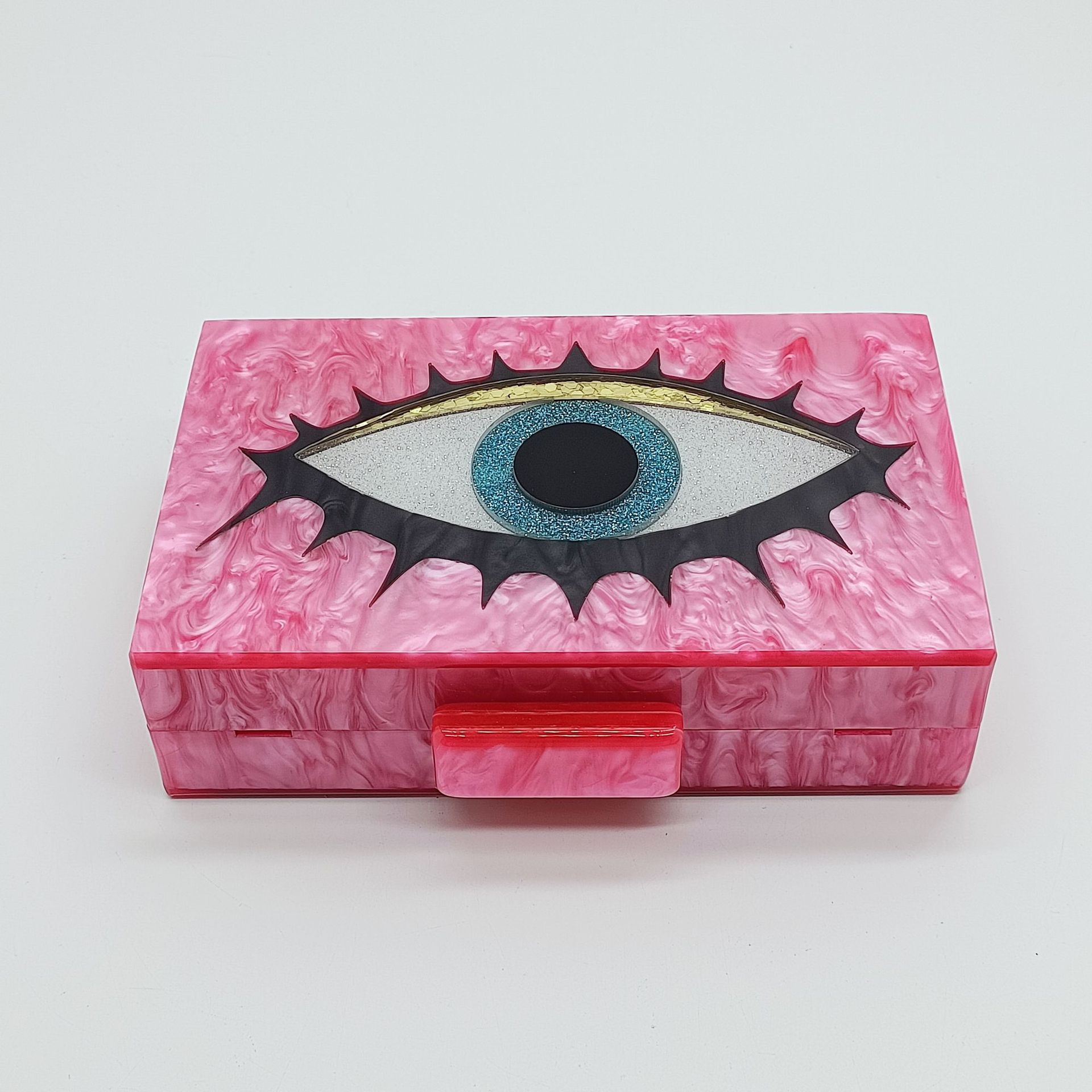 Sac bandoulière léger et luxueux en acrylique avec chaîne et motif serpent, idéal pour les soirées et le quotidien. Pochette/sac à bandoulière avec chaîne._voghion.com