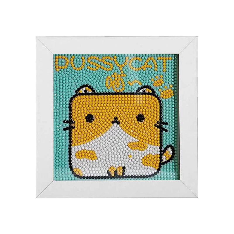 5D алмазная мозаика Cinnamoroll, в рамке 15×15 см для детей, набор DIY, в OPP-пакете