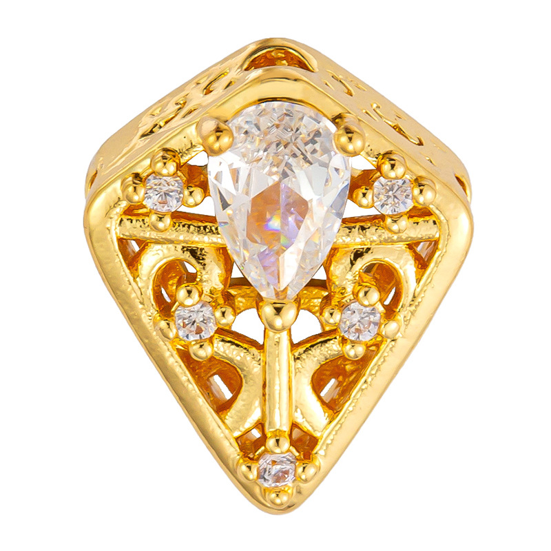 Douyin Venta caliente Colgante de microincrustaciones de cobre chapado al por mayor Cientos de colgantes de cobre opcionales a su gusto, fábrica de origen al por mayor sin cadena