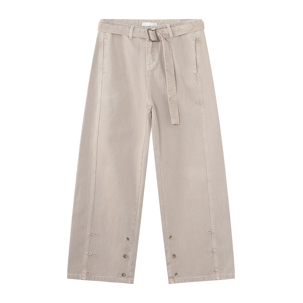 Pantalones grises rosa