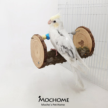 鹦鹉鸟创意鸟笼玩具站杆花椒木实木啃咬玩具用品用具代发300g