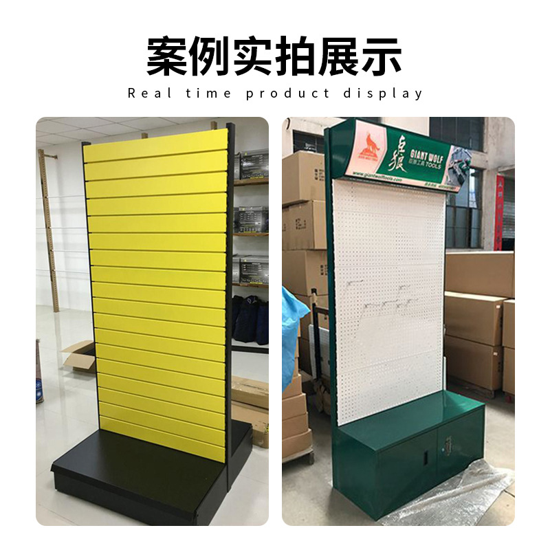 Estante de exhibición de muestra estante de promoción de supermercado estante de exhibición móvil multifuncional con gancho estante de exhibición de metal forjado