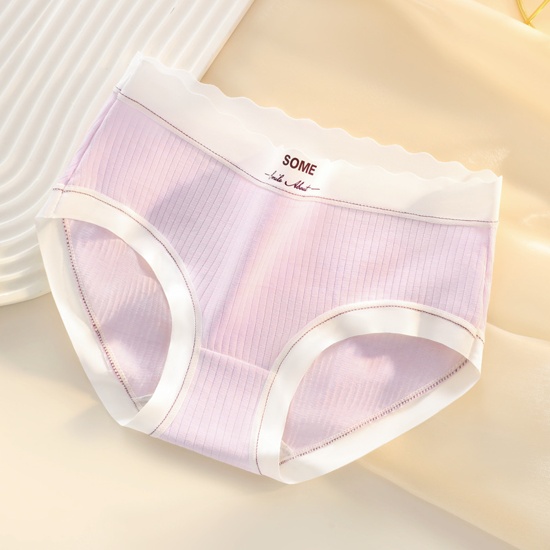 Bragas mujer antibacteriano transpirable entrepierna cintura media dulce niña gran tamaño pantalones cortos triangulares cabeza cómoda sin costuras ropa interior para mujer algodón