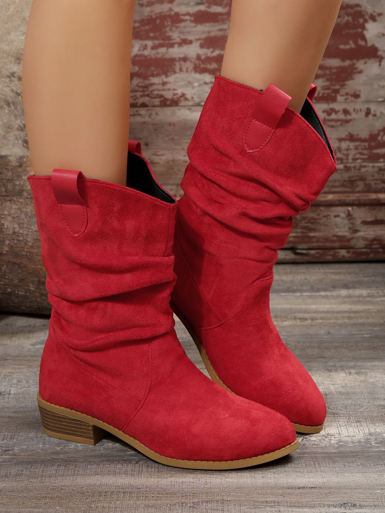 Women's Shoes 2024 autumn and winter new women's all match Martin boots fashion trend suede Martin boots large size women's boots_voghion.com