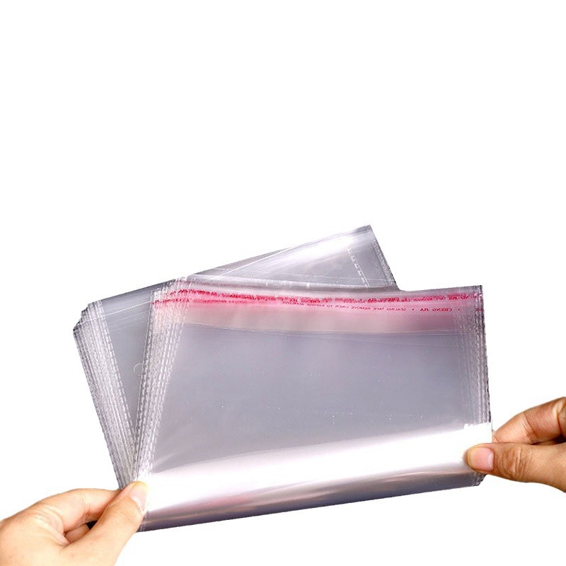 OPP bolsa de embalaje transparente multitamaño joyería de ropa bolsa de plástico ziplock impresión LOGO bolsa autoadhesiva autoadhesiva