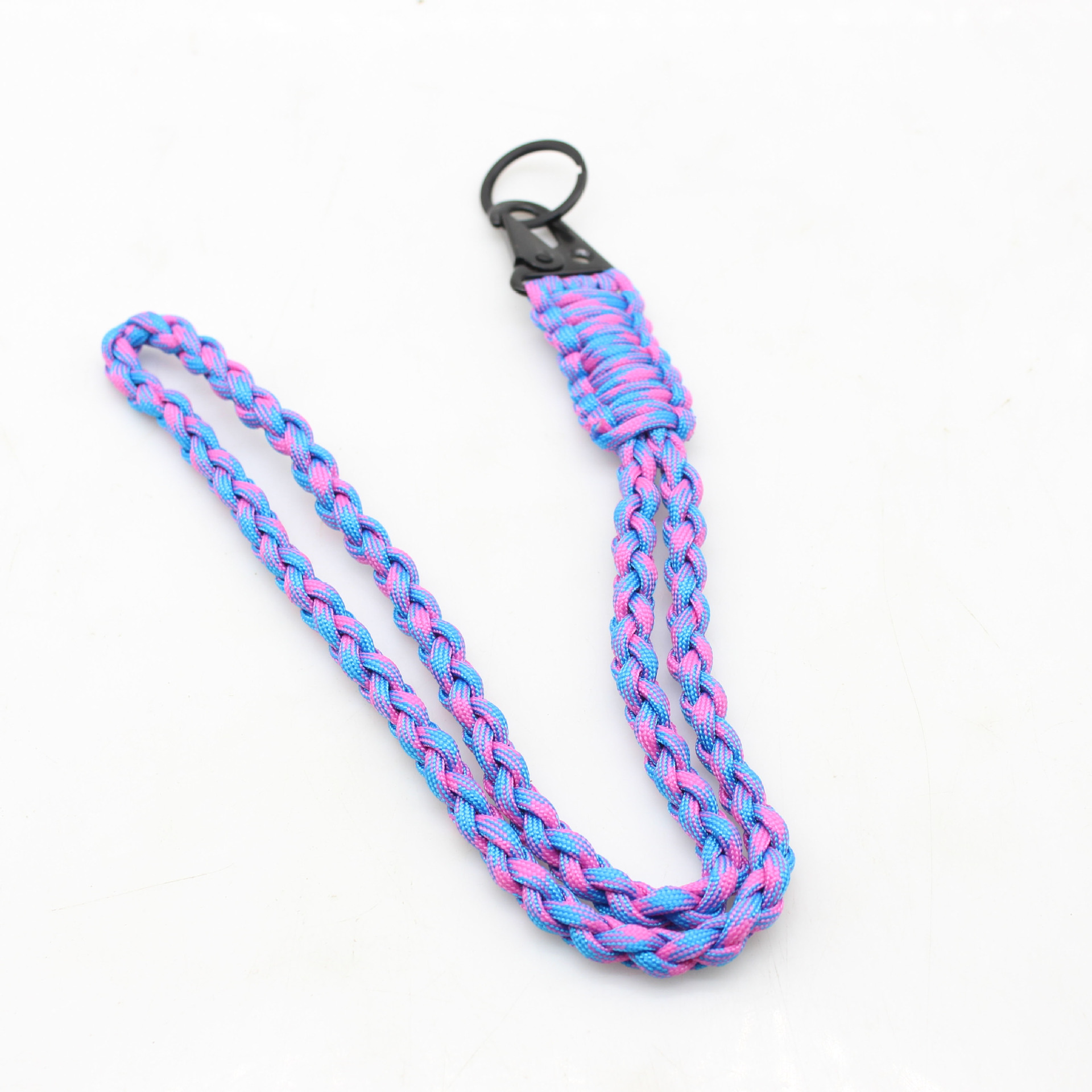 Venta caliente cordón tejido paraguas cuerda cuello cordón teléfono móvil llavero tejido siete núcleos paraguas cuerda acampar al aire libre emergencia